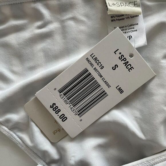 L* Space Rachel Bikini‎ Bottom Classic Stripes Nautical Cut Out Sz Small - Picture 8 of 9